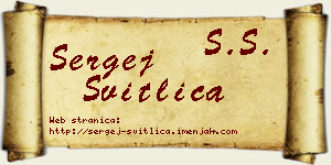 Sergej Svitlica vizit kartica